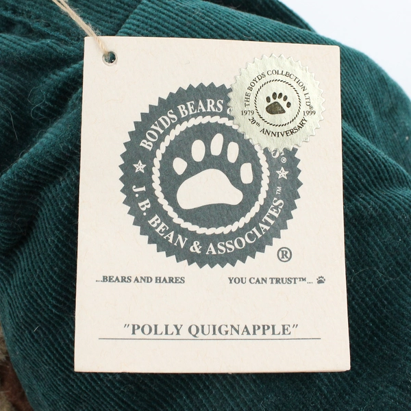 Boyds Bears Polly Quignapple Stuffed Animal Plush Toy 10"