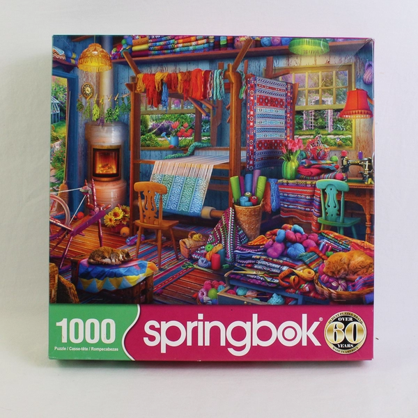 Weaver's Cottage 1000 Piece Jigsaw Puzzle Springbok, 33-11190 Complete