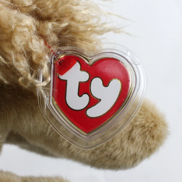 1996 Ty Corky the Cocker Spaniel Beanie Animal Stuffed Toy 11"