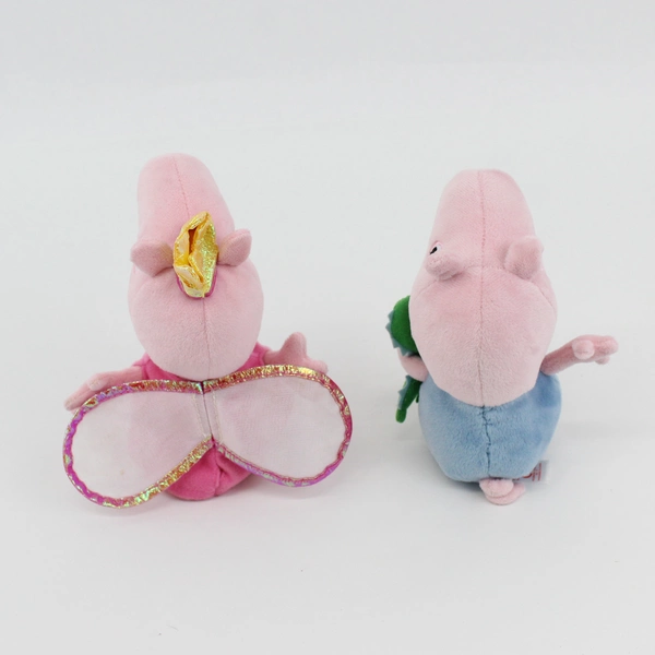 2017 Ty Beanie Babies George with Dinosaur And Princess Peppa Plush Toys