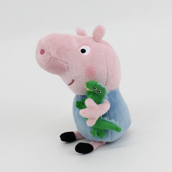 2017 Ty Beanie Babies George with Dinosaur And Princess Peppa Plush Toys