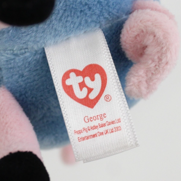 2017 Ty Beanie Babies George with Dinosaur And Princess Peppa Plush Toys