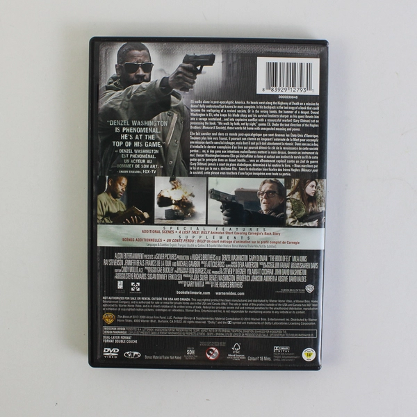 The Book of Eli DVD, 2010 Alcon Entertainment Denzel Washington Apocalyptic