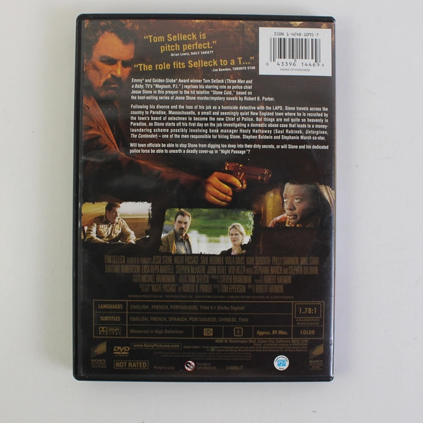 Jesse Stone: Night Passage DVD, 2006 Sony Pictures Tom Selleck Drama