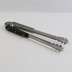 Ikea Stainless Steel Tongs with Black Handle Cooking Utensil