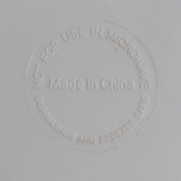 Set of 4 Blue and Green Melamine Plates 8.5" FLAWED