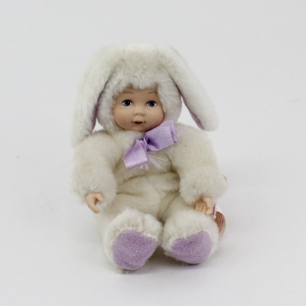2001 Anne Geddes 5" Baby Doll Bunny Rabbit Plush Mini 