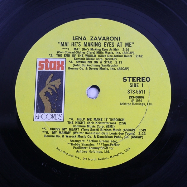 Lena Zavaroni Ma! He's Making Eyes At Me Vinyl Record