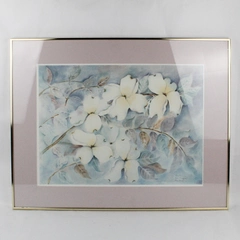 Ann Calagaz Framed Watercolor Painting Art 22.5 x 28.25 Signed