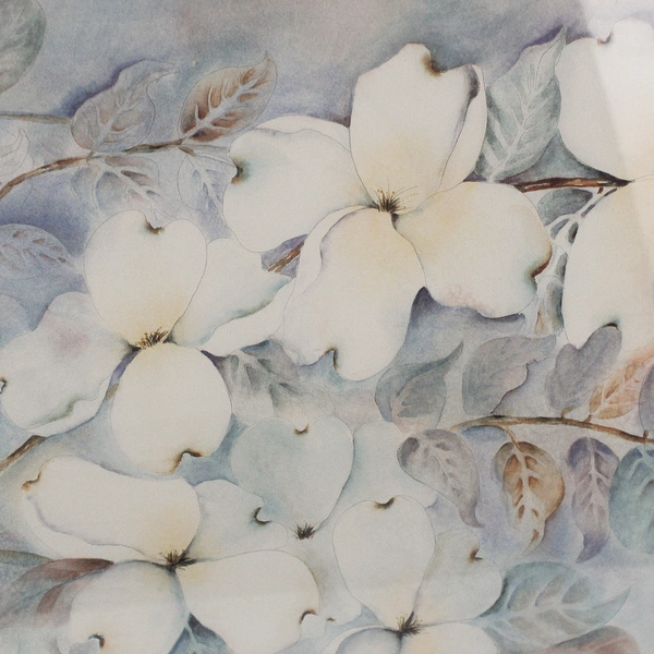 Ann Calagaz Framed Watercolor Painting Art 22.5 x 28.25 Signed