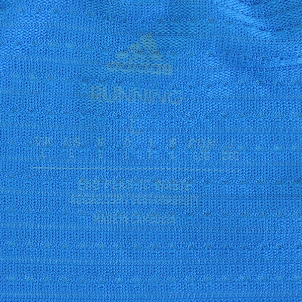 Adidas Men's L Athletic Shirt Mesh Short Sleeve Blue