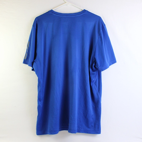 Adidas Men's XL Athletic Shirt Mesh Short Sleeve Navy Blue