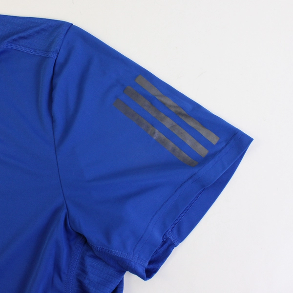 Adidas Men's XL Athletic Shirt Mesh Short Sleeve Navy Blue