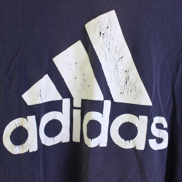 Adidas Amplifier Tee Shirt Navy White Logo XL