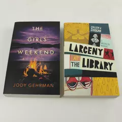 Lot of 2 Books The Girls Weekend & Larceny at the Library Cozy Mysteries