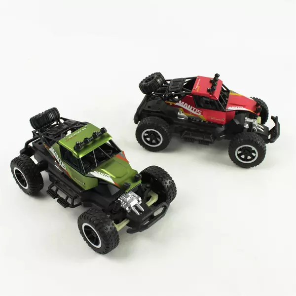 Set of 2 Mantis RC Crawler Cars Red & Green Untested w/ Remote