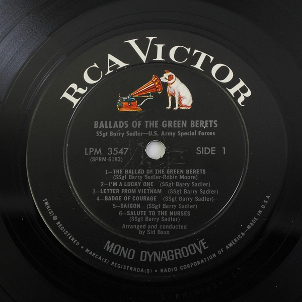 Ballads of The Green Berets 33RPM LP 1966