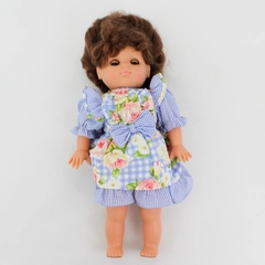 VTG GI-GO Doll Vinyl W/ Soft Cloth Body Sleepy Brown Eyes Brown Hair 15"