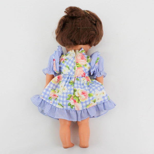 VTG GI-GO Doll Vinyl W/ Soft Cloth Body Sleepy Brown Eyes Brown Hair 15"
