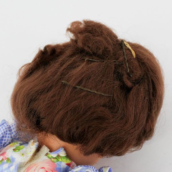 VTG GI-GO Doll Vinyl W/ Soft Cloth Body Sleepy Brown Eyes Brown Hair 15"