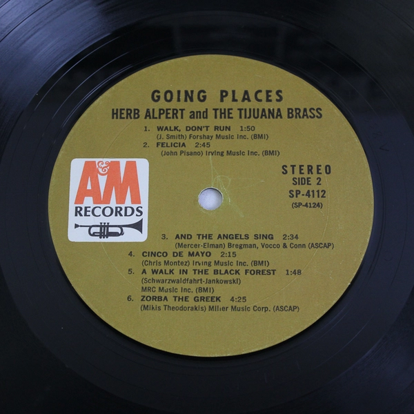 Herb Alpert And The Tijuana Brass Going Places Vinyl LP Vintage 1965