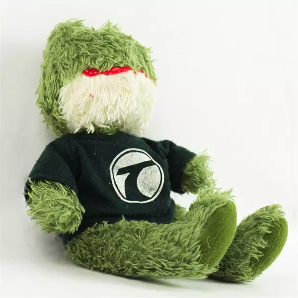 It's All Greek To Me Frog Plush Stuffed Animal Sitting Cuddly 7" Green