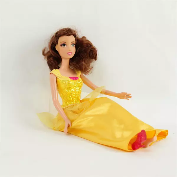 2012 Mattel Disney Belle Barbie Doll - Beauty & the Beast Yellow Gown