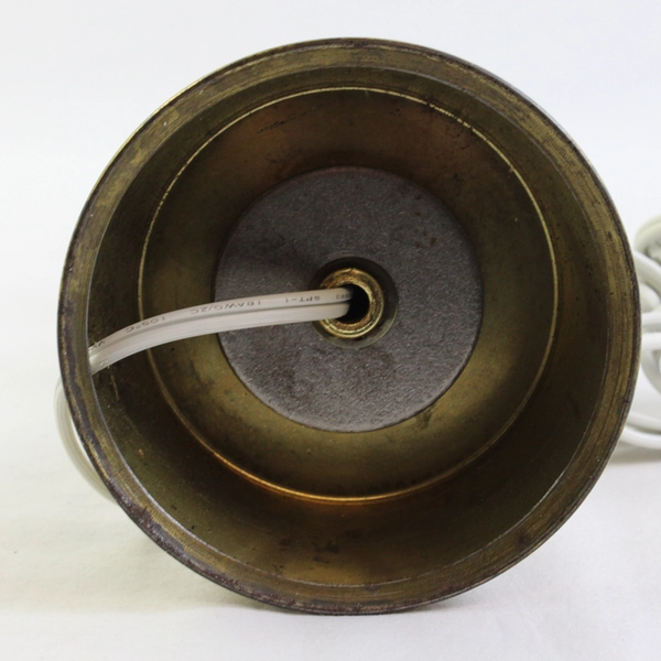 MCM-Style Stacked Glass Ball Table Lamp 14-3/4" TESTED WORKS