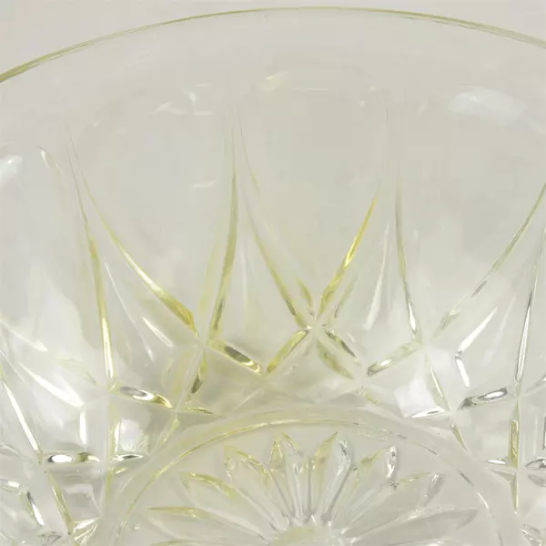 Castleton Lead Crystal Oval Centerpiece Bowl 8 x 8 x 3.5in Classic Cut
