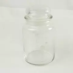 Clear Glass Jar "Wishes" Decorative Storage Jar 7" Tall
