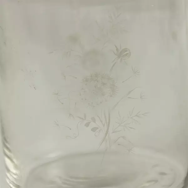 Clear Glass Jar "Wishes" Decorative Storage Jar 7" Tall