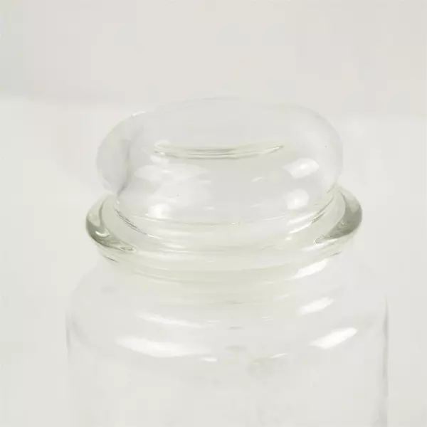 Clear Glass Jar "Wishes" Decorative Storage Jar 7" Tall
