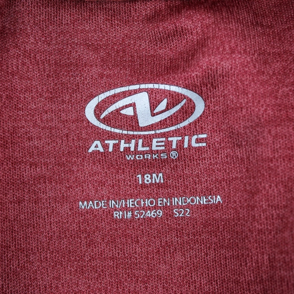 Athletic Works Baby Boys 18M Matching Short and T-Shirt Set Red and Camo