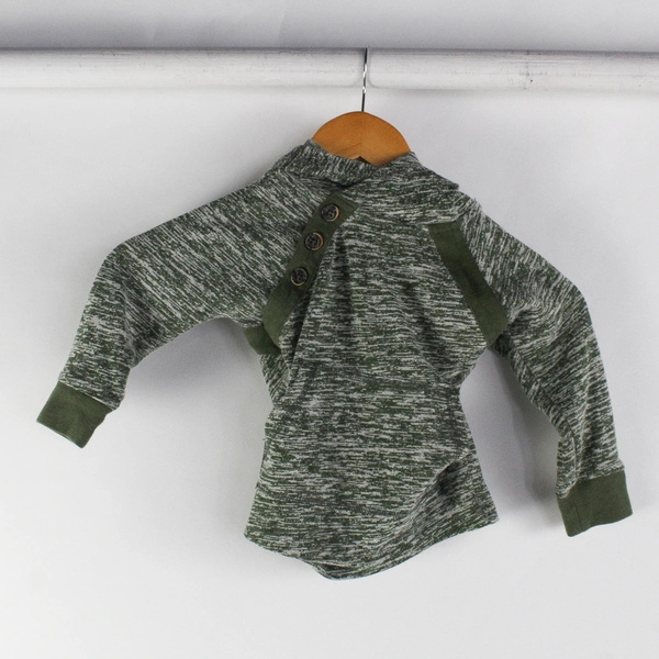 Lot of 2 Unisex Baby 18M Woven Hoodies Cat & Jack and Easy-Peasy Green/White
