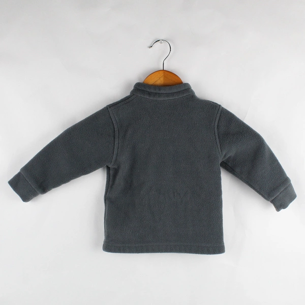 Columbia Child's 12-18M Gray Fleece Soft Shell Full Zip Long Sleeve Jacket