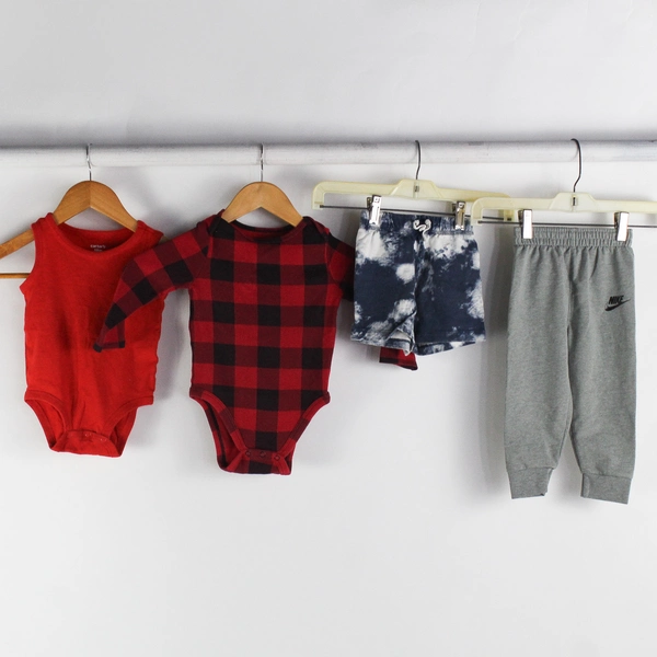 Lot of 4 Mixed Brands Baby Boy 18M One Piece, Shorts, Jogger Pants
