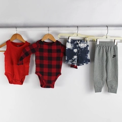 Lot of 4 Mixed Brands Baby Boy 18M One Piece, Shorts, Jogger Pants