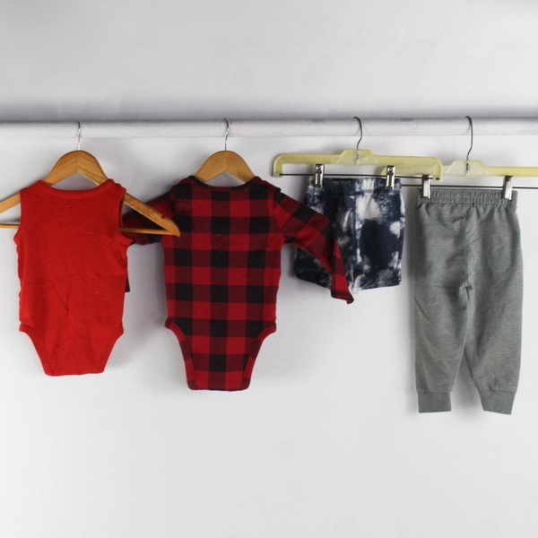 Lot of 4 Mixed Brands Baby Boy 18M One Piece, Shorts, Jogger Pants