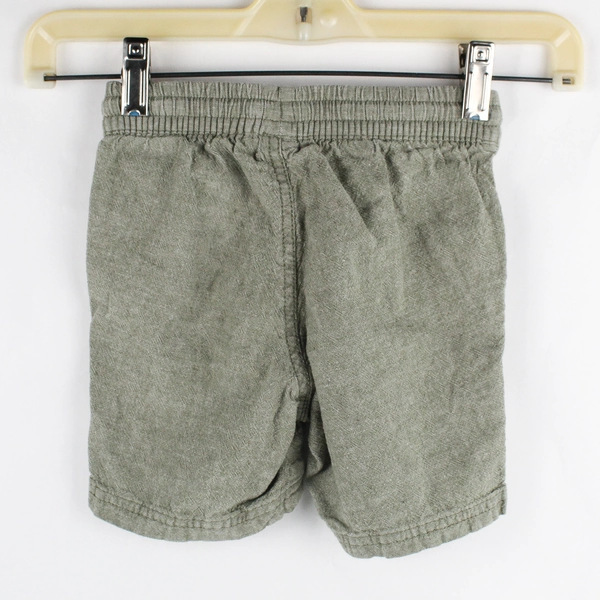 Old Navy Toddler Size 3T ~ Green Woven Functional Drawstring Shorts with Pockets