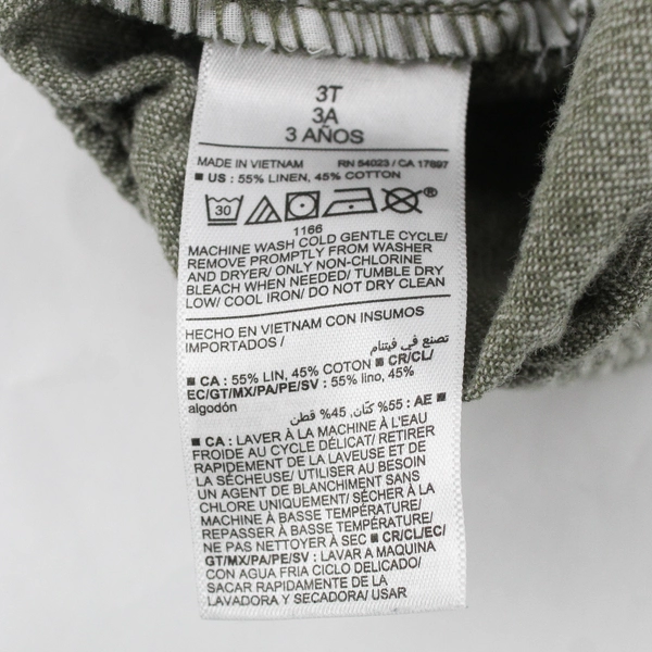 Old Navy Toddler Size 3T ~ Green Woven Functional Drawstring Shorts with Pockets