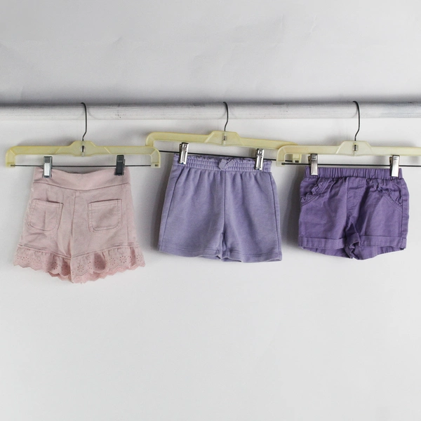 Lot of 3 Girl Toddler 3T Pekkle and Kate Mack Shorts Shades of Purple and Pink