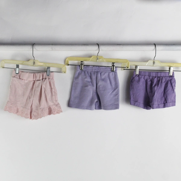 Lot of 3 Girl Toddler 3T Pekkle and Kate Mack Shorts Shades of Purple and Pink