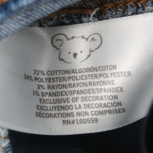 Koala Kids Unisex 6 Medium Wash Adjustable Waist Jean Shorts