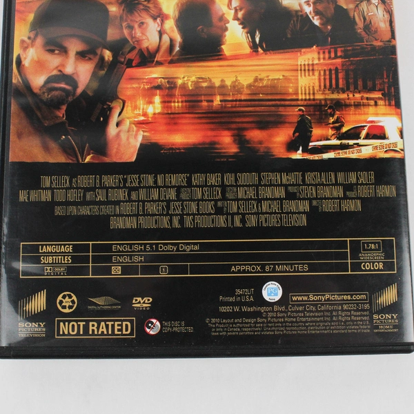 Jesse Stone: No Remorse DVD, 2010 #35472