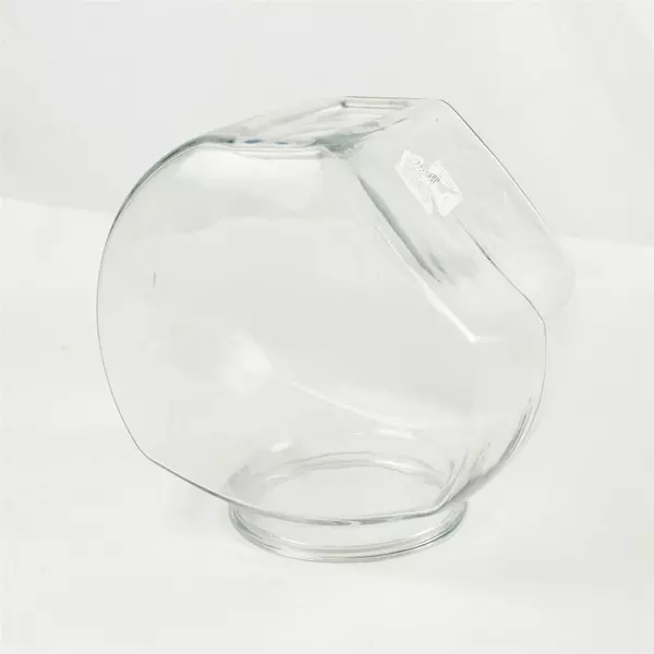 Anchor Hocking Penny Candy Jar Silver Lid Glass