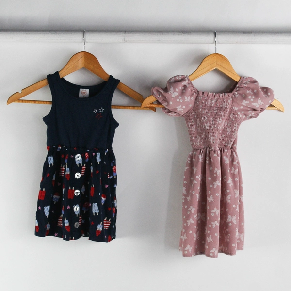 Lot of 4 Mixed Brands Toddler Girl 2T Dress Shirts and Dresses