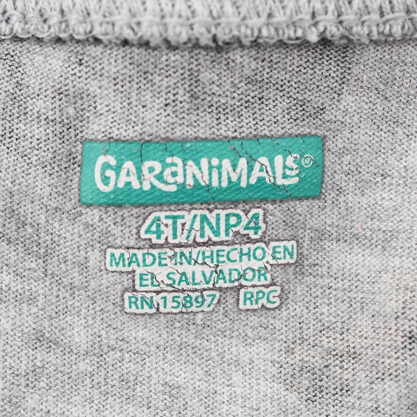 Garanimals Toddler Boys 4T Gray and Black Monster Truck Graphic Long Sleeve