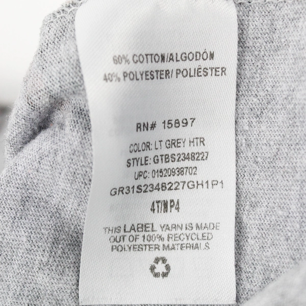 Garanimals Toddler Boys 4T Gray and Black Monster Truck Graphic Long Sleeve