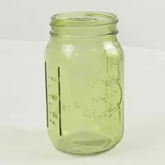 Vintage Jardin Green Mason Jar 24 oz