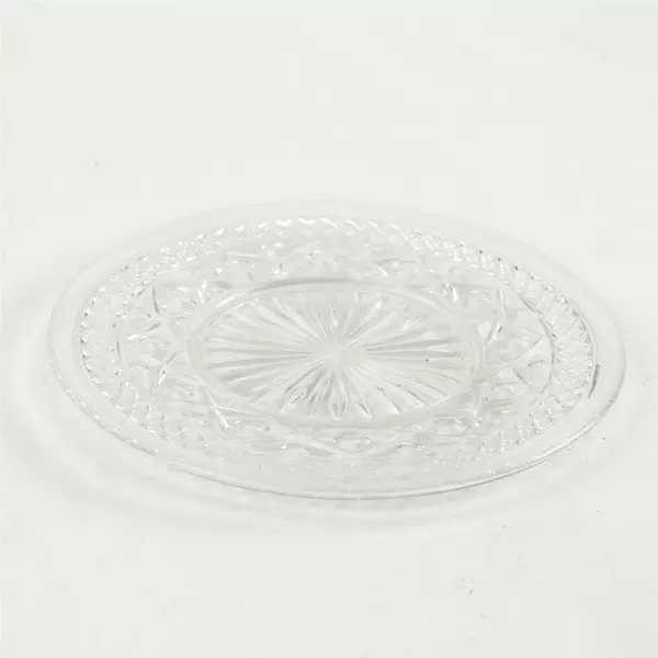 Imperial Glass Cape Cod Clear Salad Plate 6.75in Scalloped Diamond Point